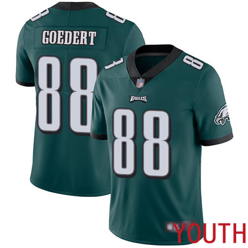 Youth Philadelphia Eagles #88 Dallas Goedert Midnight Green Team Color Vapor Untouchable NFL Jersey Limited